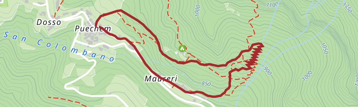 Route map: Tour of the "Calchere" in Terragnolo